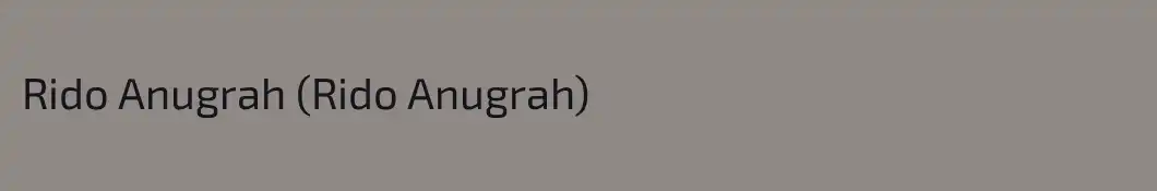 Rido Anugrah (Rido Anugrah)